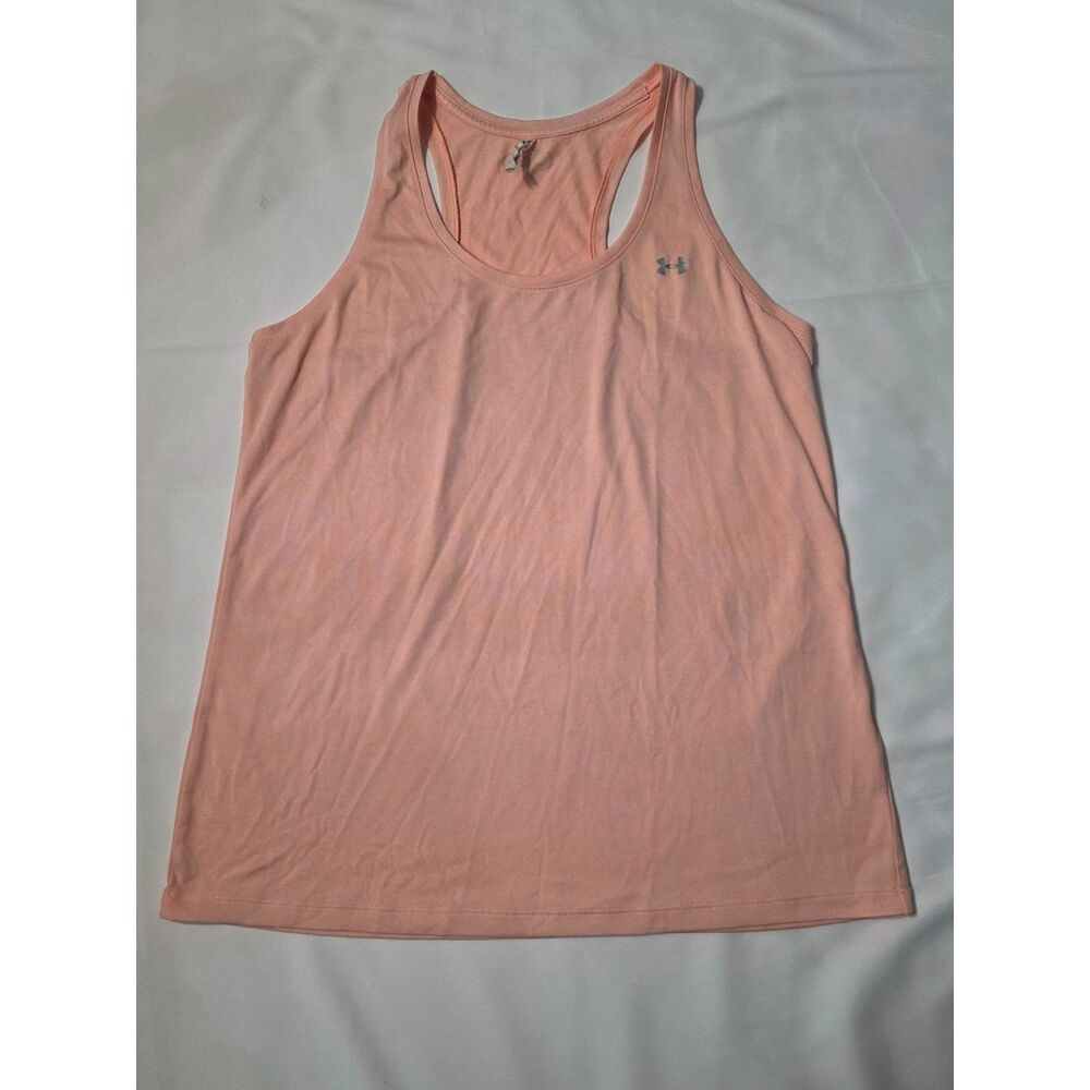 Under Armour Women's Size Large Orange HeatGear Knockout Racerback Tank Top LG